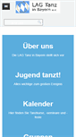 Mobile Screenshot of lag-tanz-bayern.de