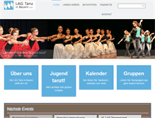 Tablet Screenshot of lag-tanz-bayern.de